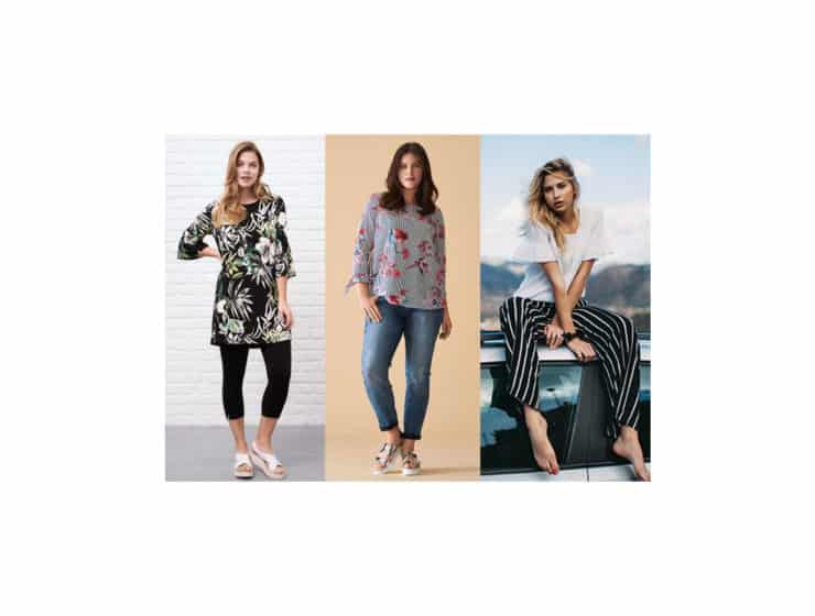 Streifenprint und Blumenprint