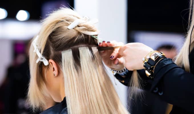 Professionelle Haarverlängerung