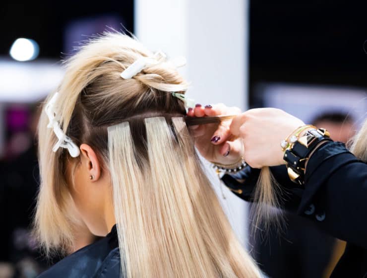 Professionelle Haarverlängerung