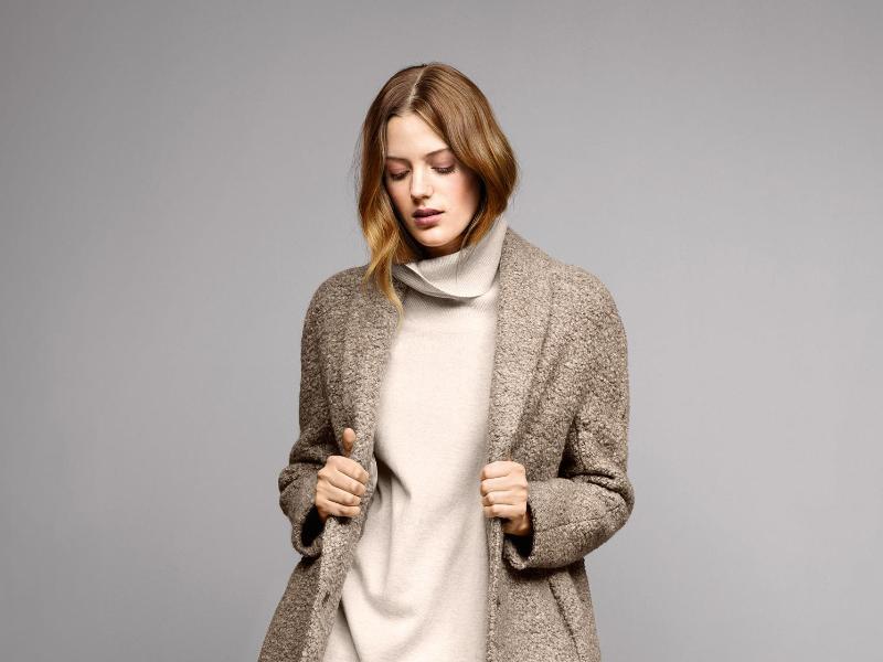 Bouclé als Mantelmaterial